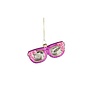 Festival ornament bril glas roze