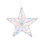 Decoratie ster iriserend 20 led battery operated