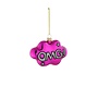 Disco ornament OMG glas paars