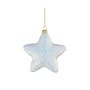 Ornament ster glas iriserend