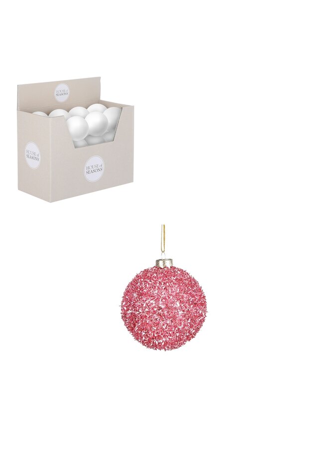 Bal onbreekbaar roze 24 stuks display