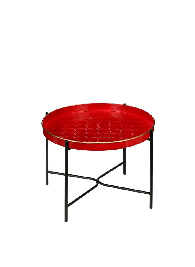 Amigo bijzettafel rood