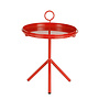 Aston bijzettafel rood met afneembare tray