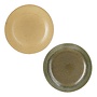 Otis ontbijtbord groen beige 2 assorti