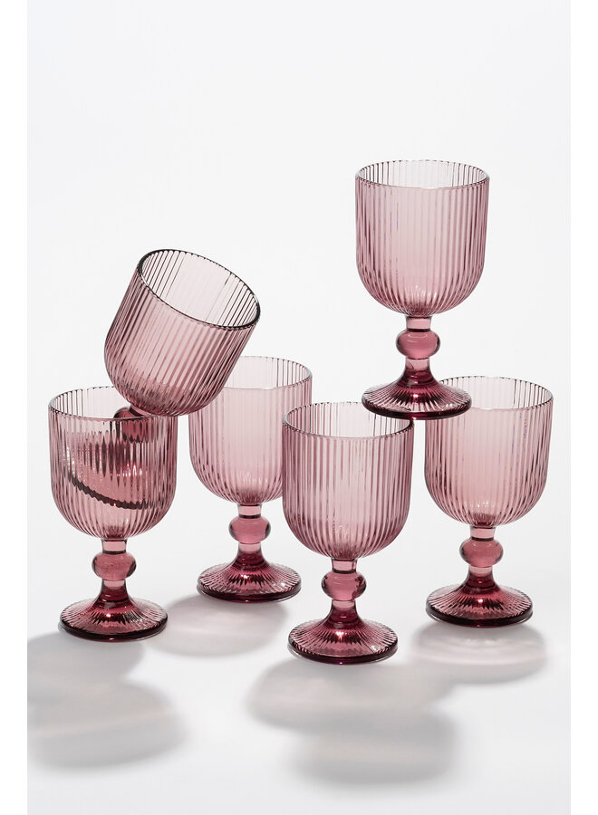 Merlot wijnglas paars