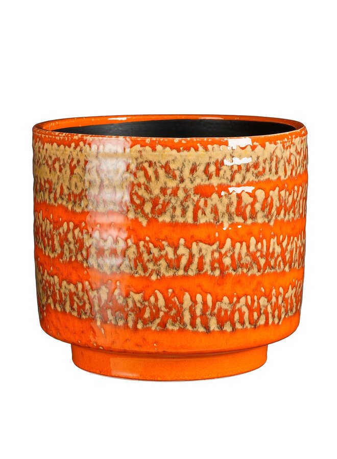 Sebas pot rond oranje retro