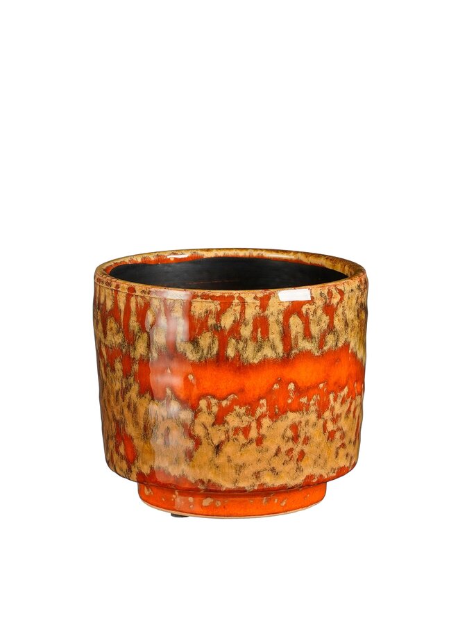 Sebas pot rond oranje retro