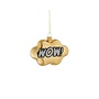 Disco ornament WOW glas goud