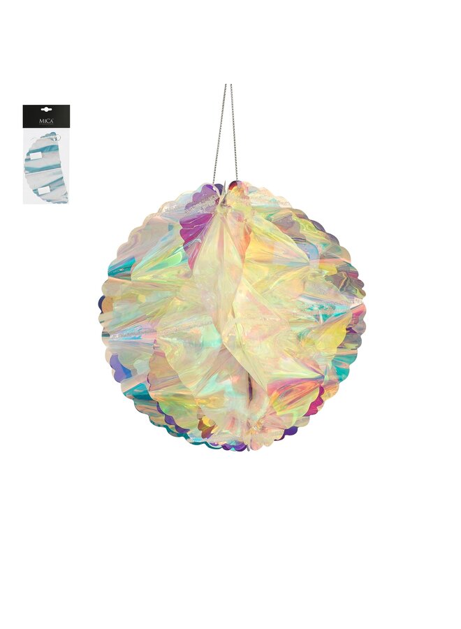 Ornament bal iriserend