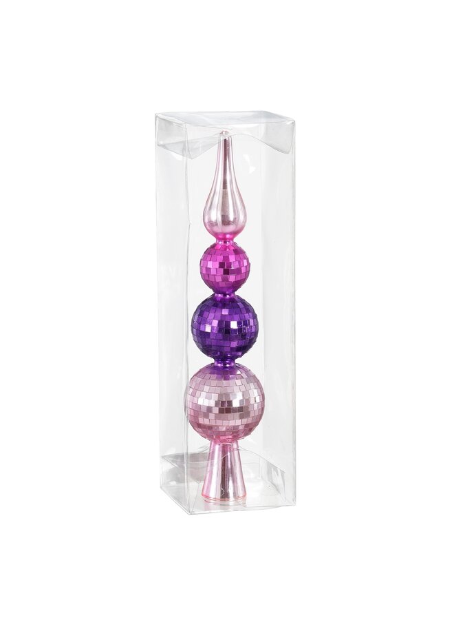 Piek spiegelbal roze