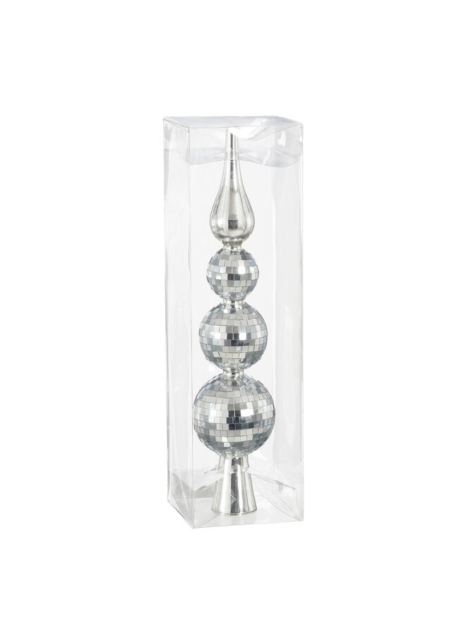 Piek spiegelbal zilver