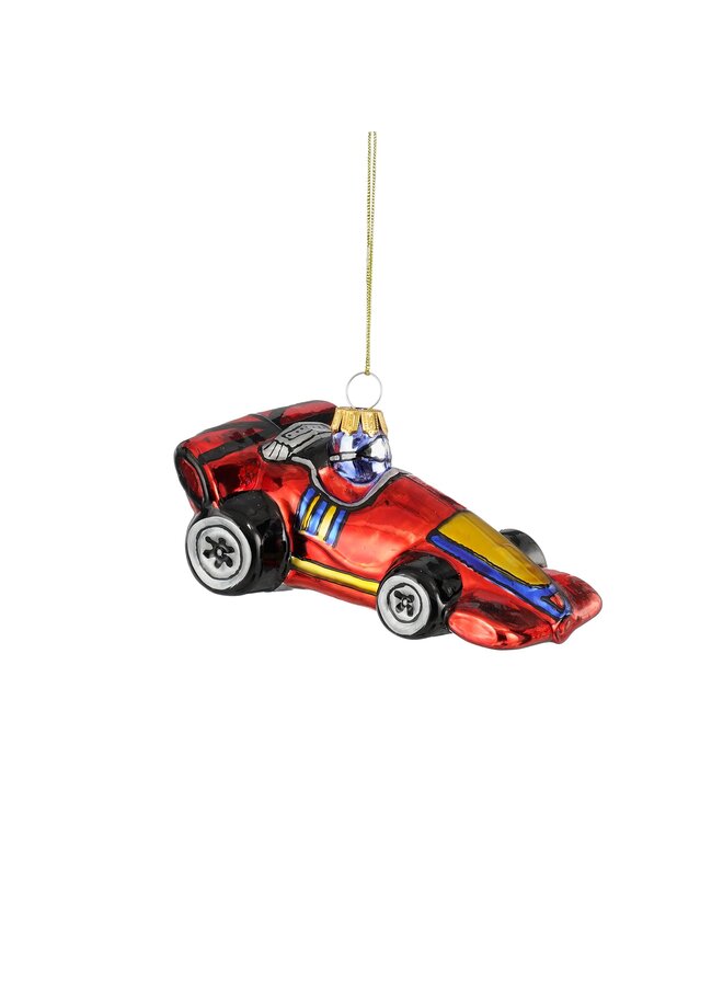 Ornament auto rood