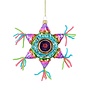 Ornament ster pinata meerkleurig