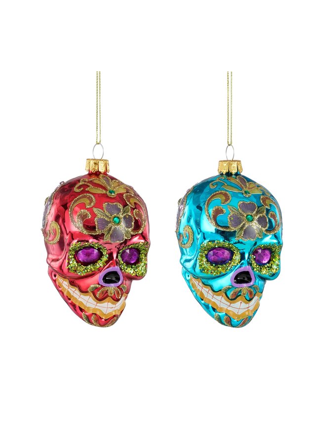 Ornament schedel roze