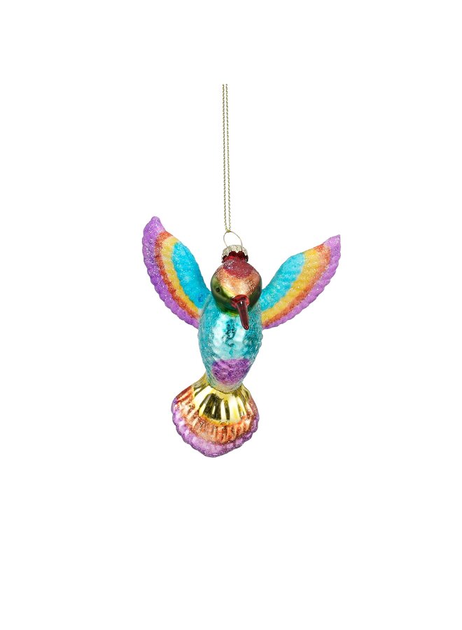 Ornament kolibrie blauw