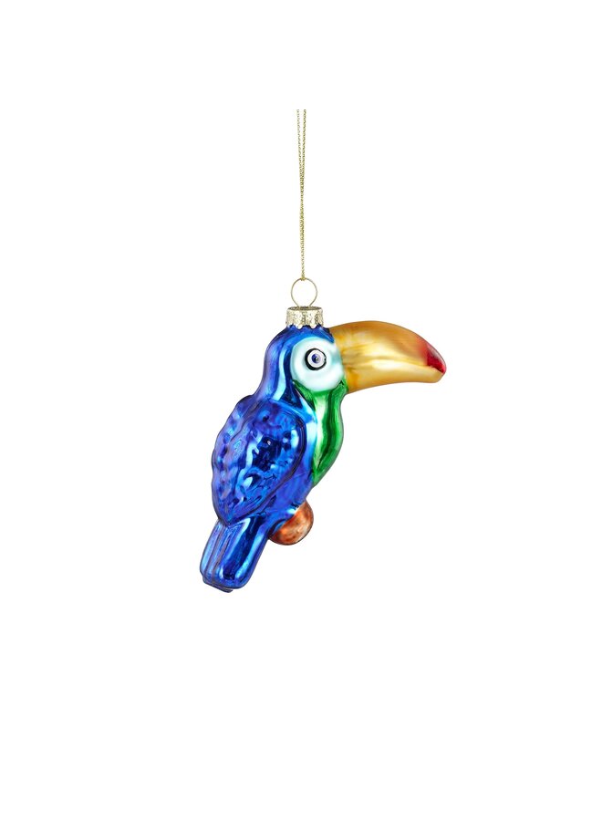 Ornament toekan blauw