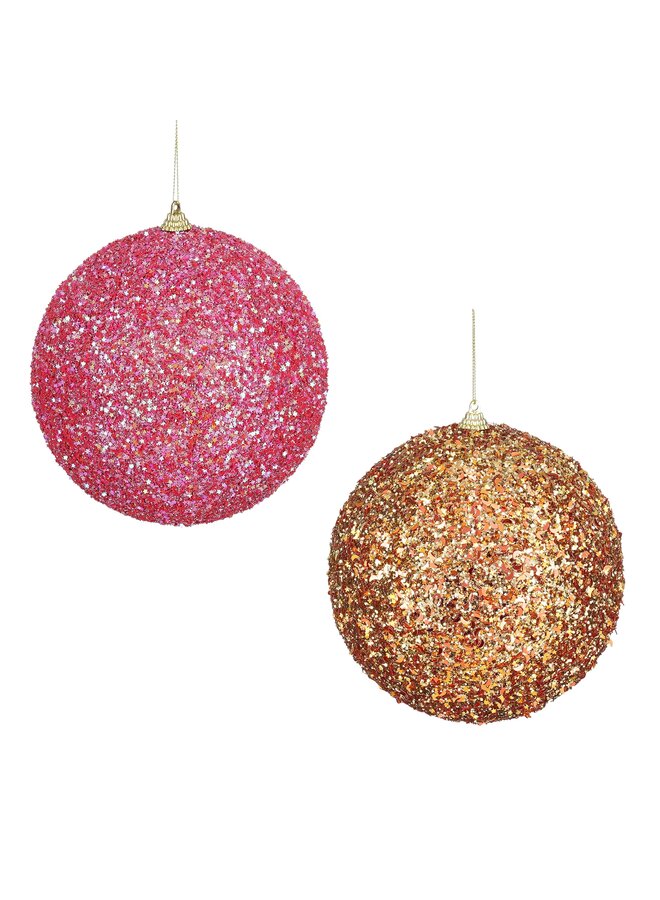 Bal onbreekbaar fuchsia oranje 2 assorti