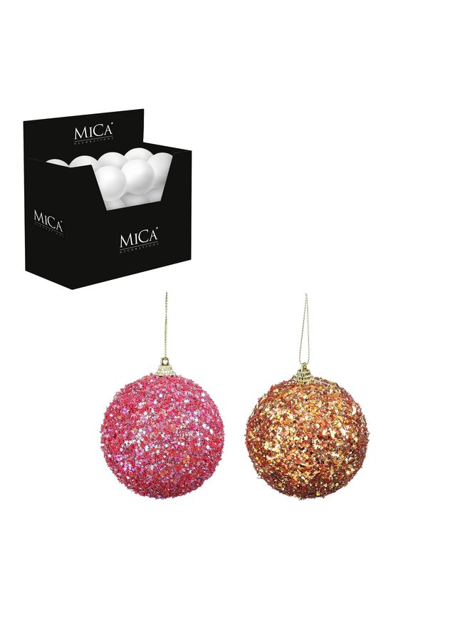 Bal onbreekbaar fuchsia oranje 2 assorti