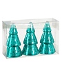 Ornament spiegel boom groen 3 stuks