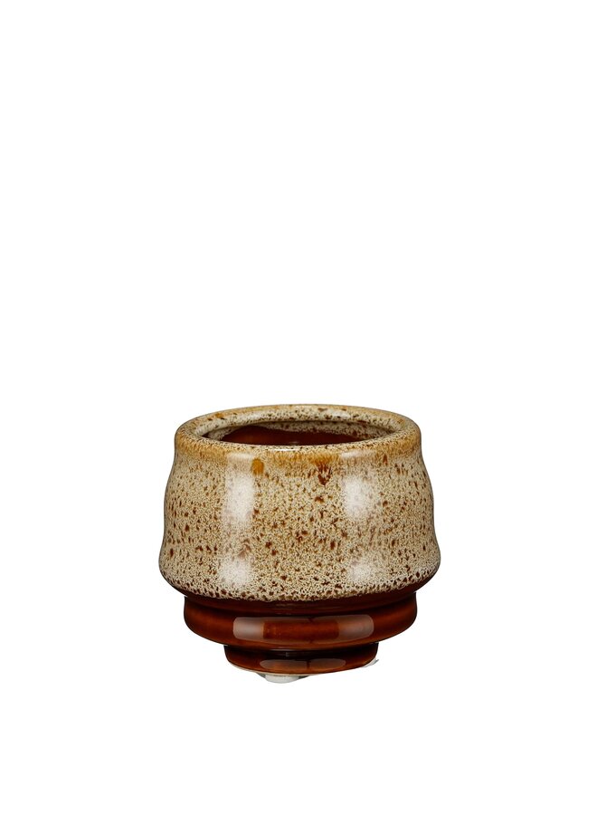 Bowie pot rond bruin