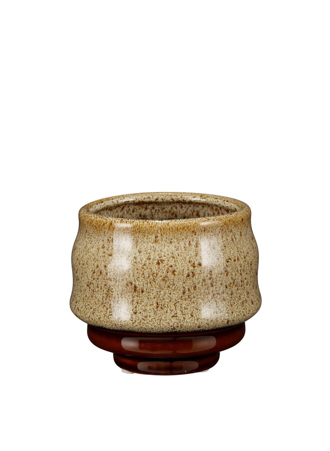 Bowie pot rond bruin