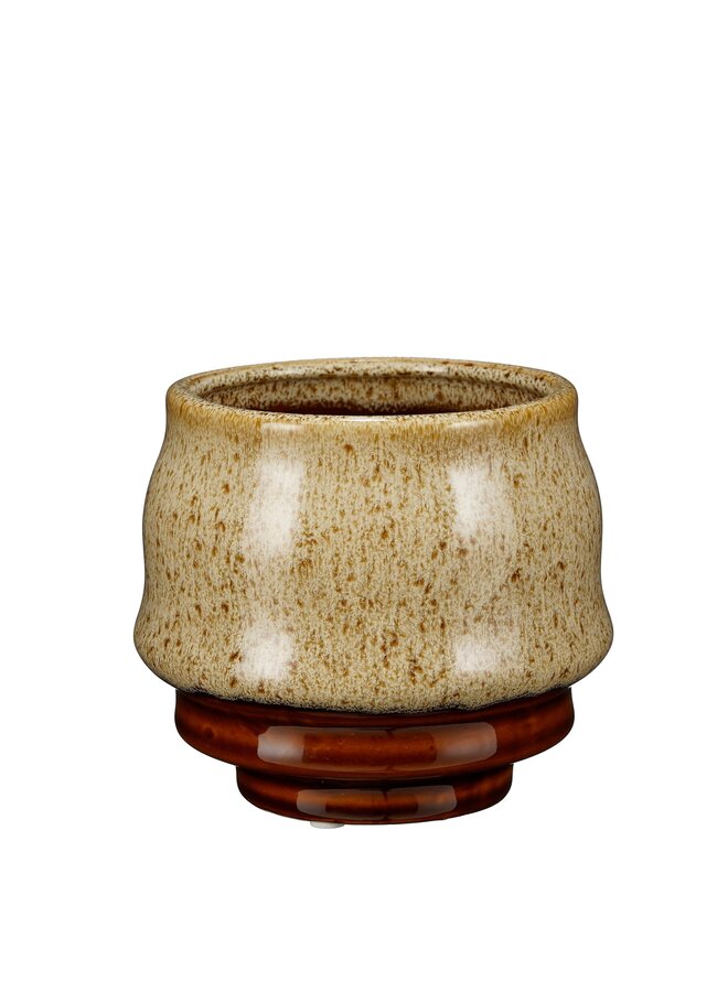 Bowie pot rond bruin