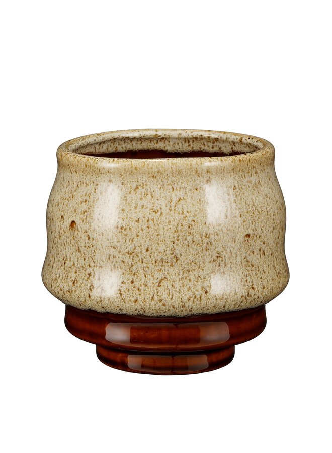 Bowie pot rond bruin