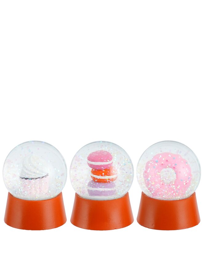 Waterbal cupcake donut macaron rood 3 assorti