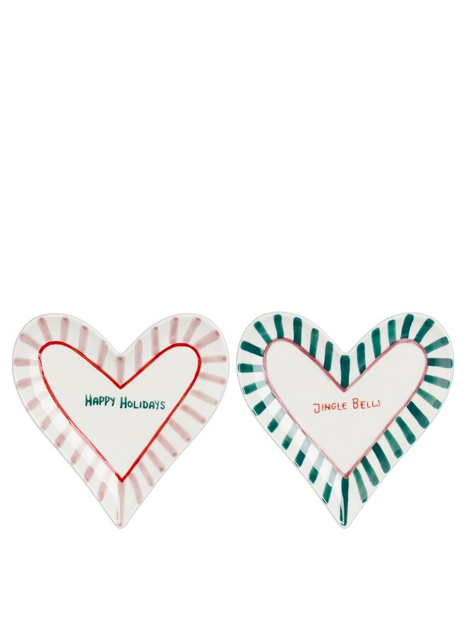 Anna bord roze groen 2 assorti