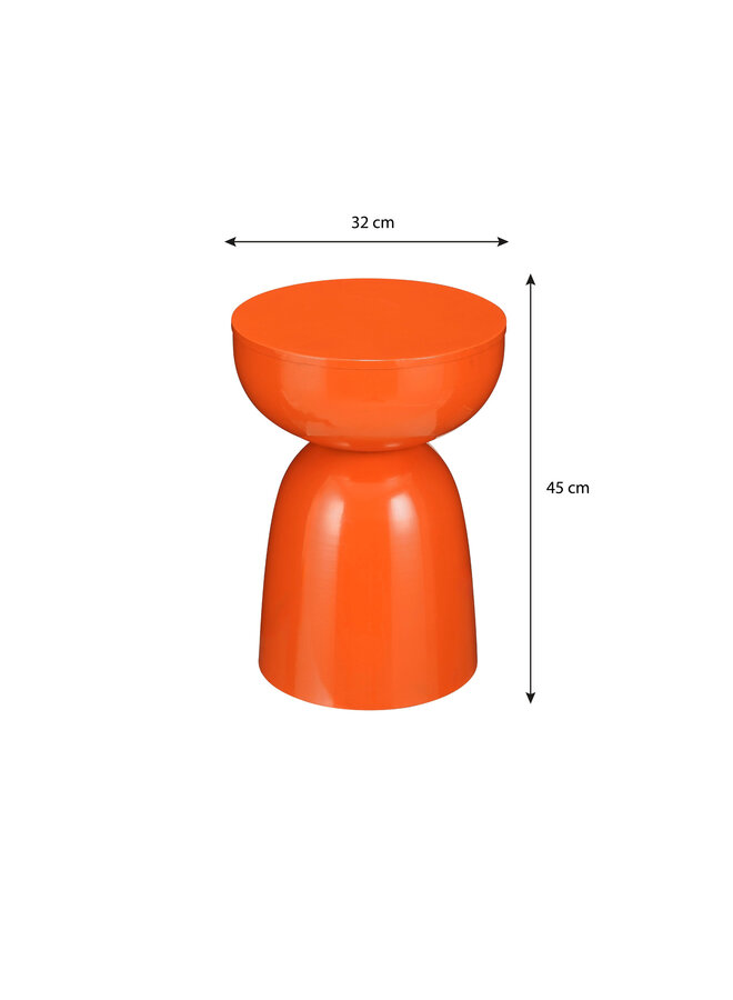 Elliott bijzettafel oranje