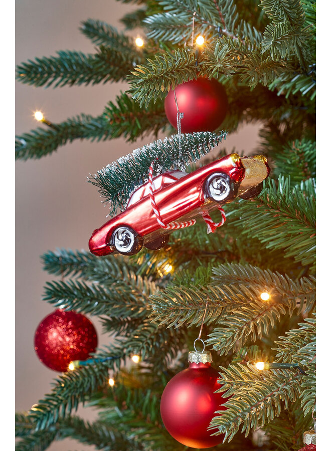 Ornament auto rood
