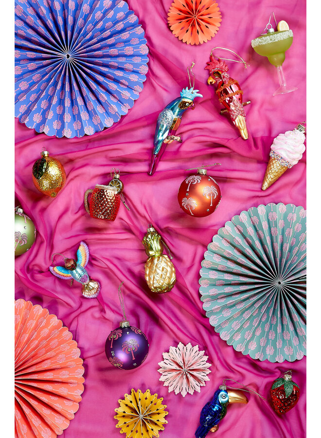 Decoratie ornament aardbei rood