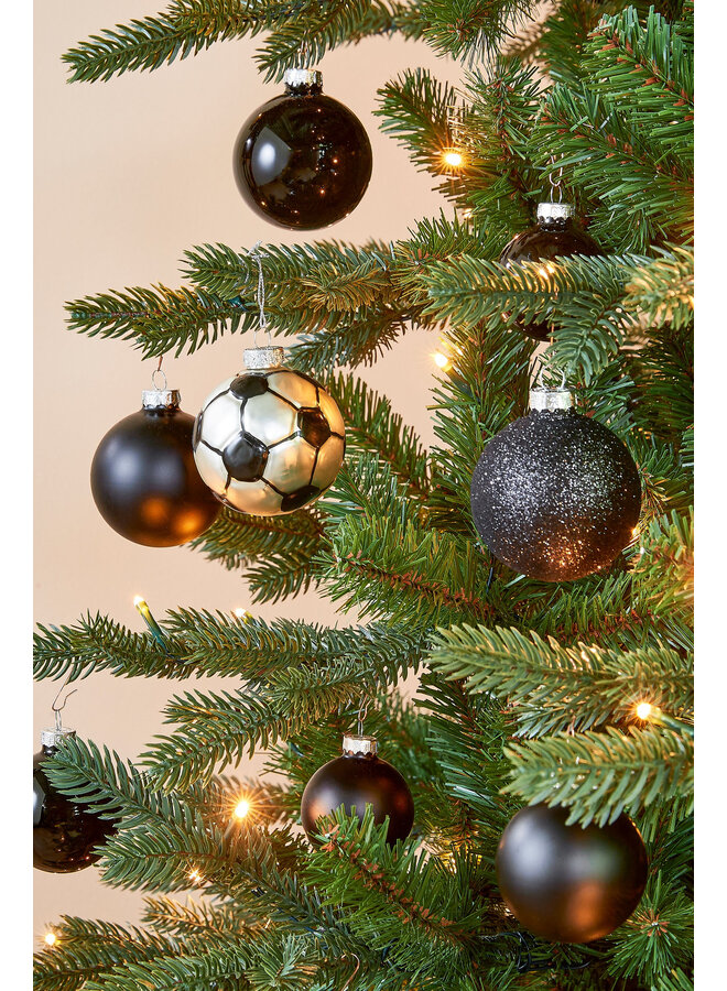 Ornament football zilver