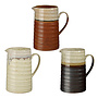 Ethan jug terra off white black 3 assorted
