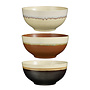 Ethan salad bowl terra off white black 3 assorted