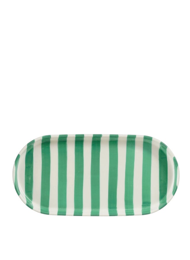 Neva plate oval blue