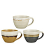 Ethan mug terra off white black 3 assorted