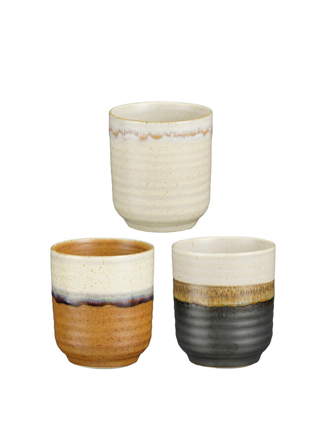 Ethan cup terra off white black 3 assorted