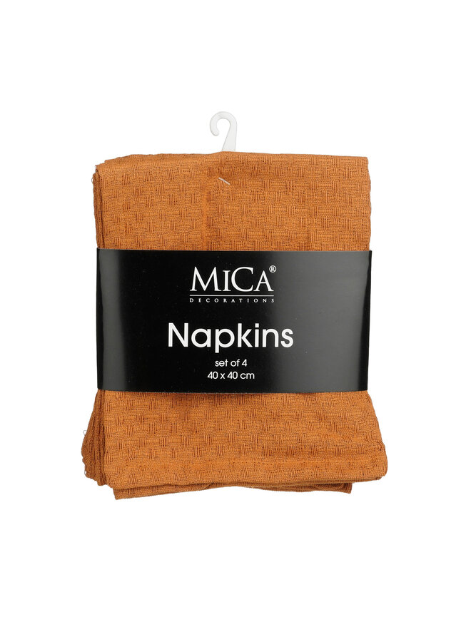 Mandy napkin ochre 4 pieces