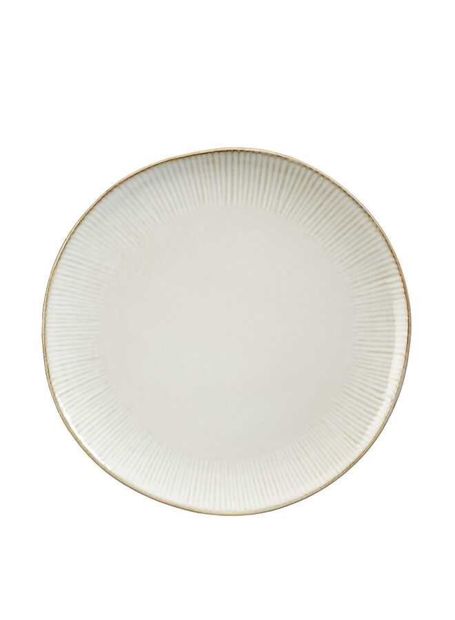 Nusa dinner plate off white