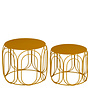 Vavio side table yellow set of 2
