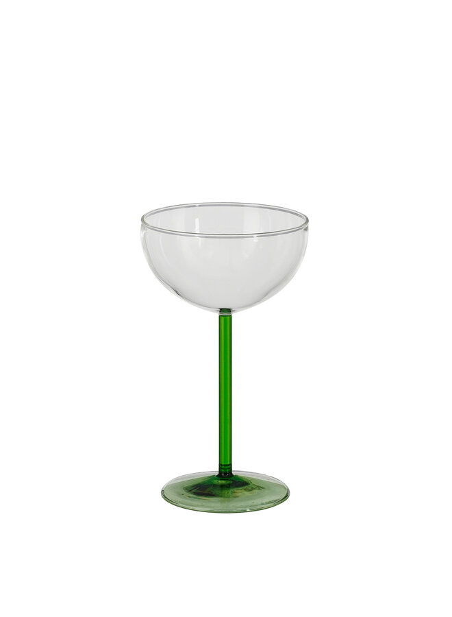 Riga wineglass green