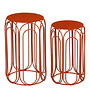 Vavio side table red set of 2