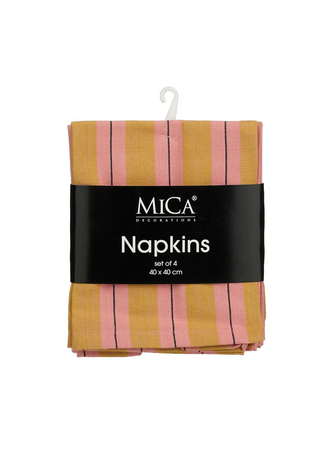 Imke napkin ochre 4 pieces