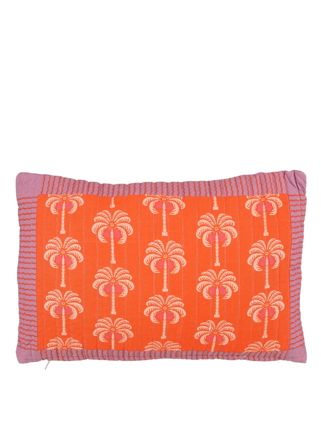 Cushion palm tree red