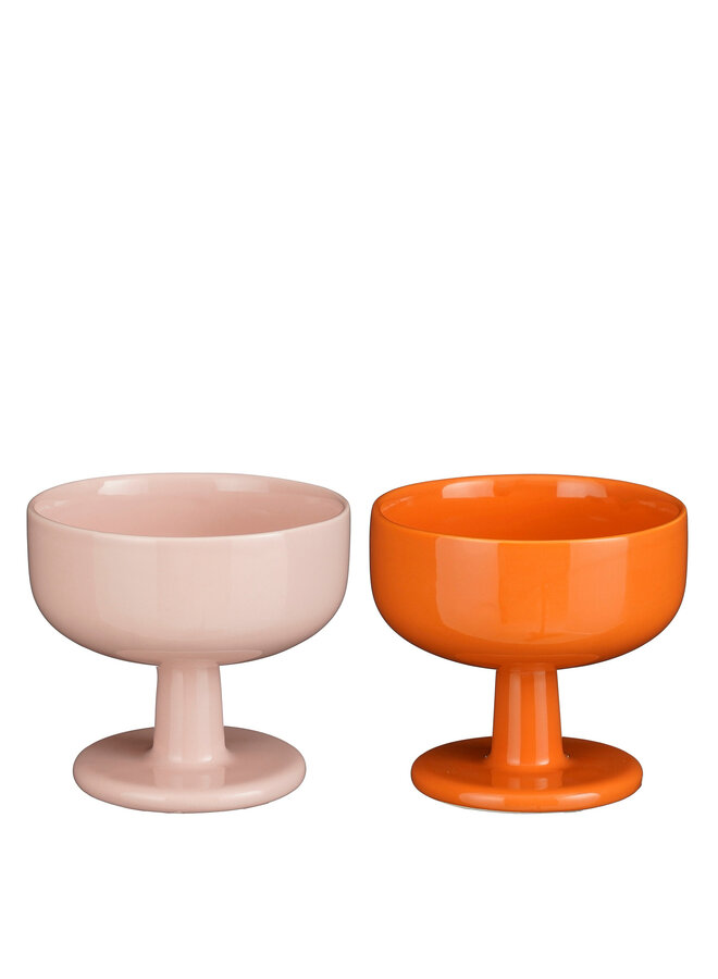 Ijscoupe oranje roze 2 assorti