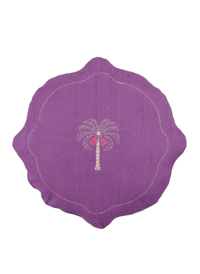 Cushion palm tree purple