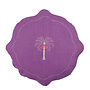 Cushion palm tree purple