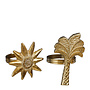 Napkin ring palm sun gold