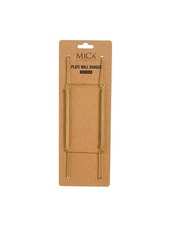 Plate hanger gold